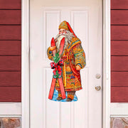 Santa's Skiing Adventure Holiday Door Decor