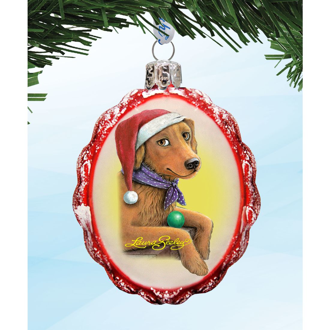 Doggy Mercury Glass Ornaments Christmas Decoration