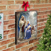 Holy Night Wooden Wall Art Christmas Decoration