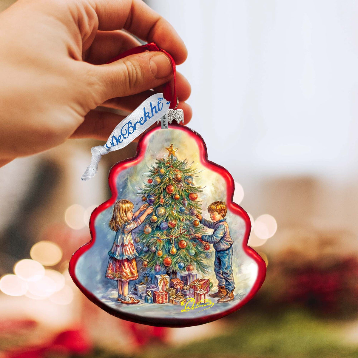Love Among the Branches Tree Glass Ornament