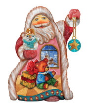 Teddy Santa Sculpted Hand-Painted Christmas Figurine by G. DeBrekht - Christmas Santa Snowman Decor - 661531