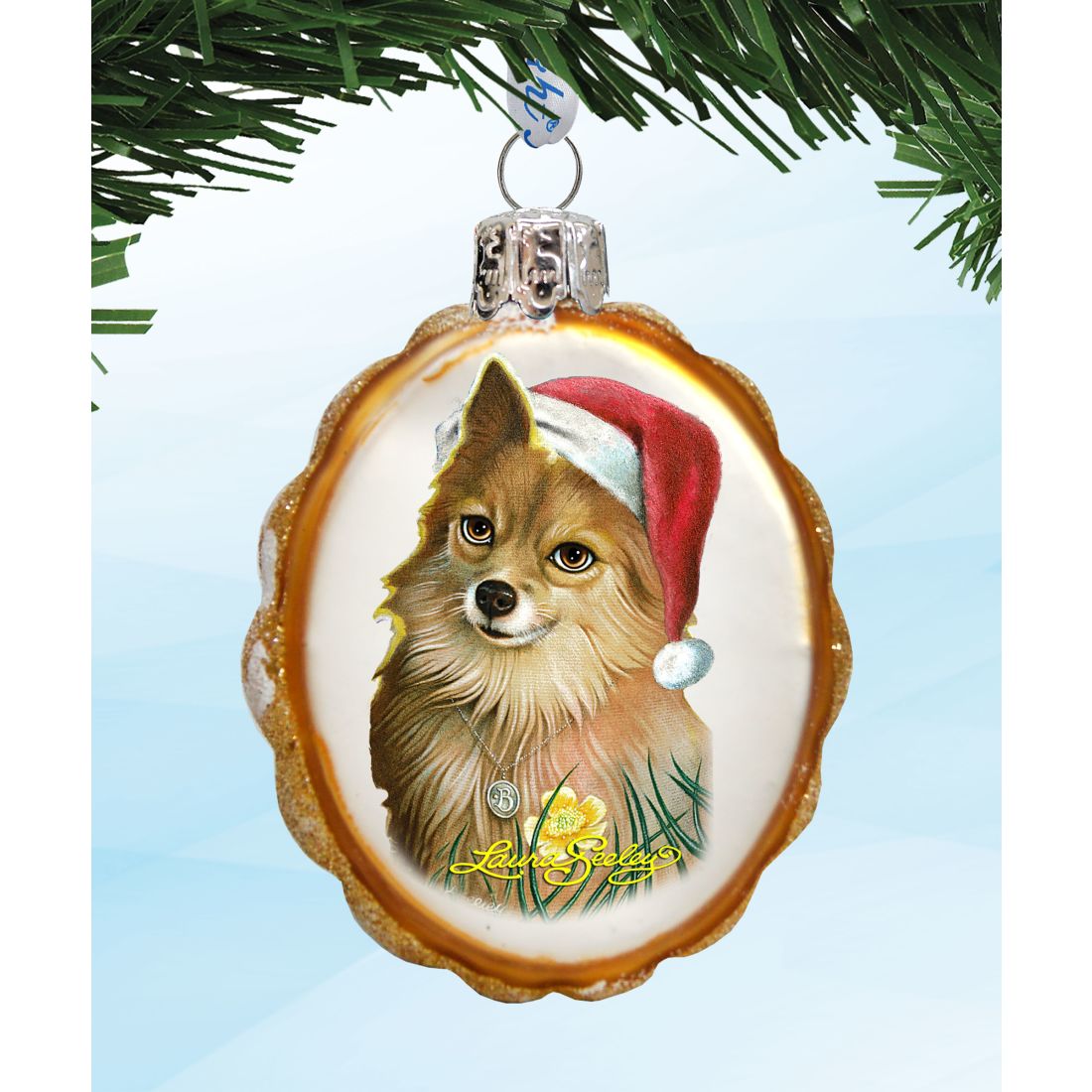 Doggy Mercury Glass Ornaments Christmas Decoration