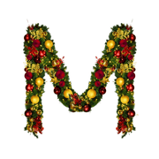 9'x14" Pre-Decorated Garland with Warm White Lights Red/Gold/Burgundy