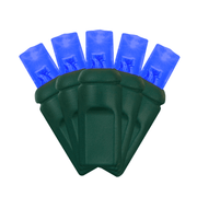 LED Mini Lights 5MM Blue Static - 6" Spacing