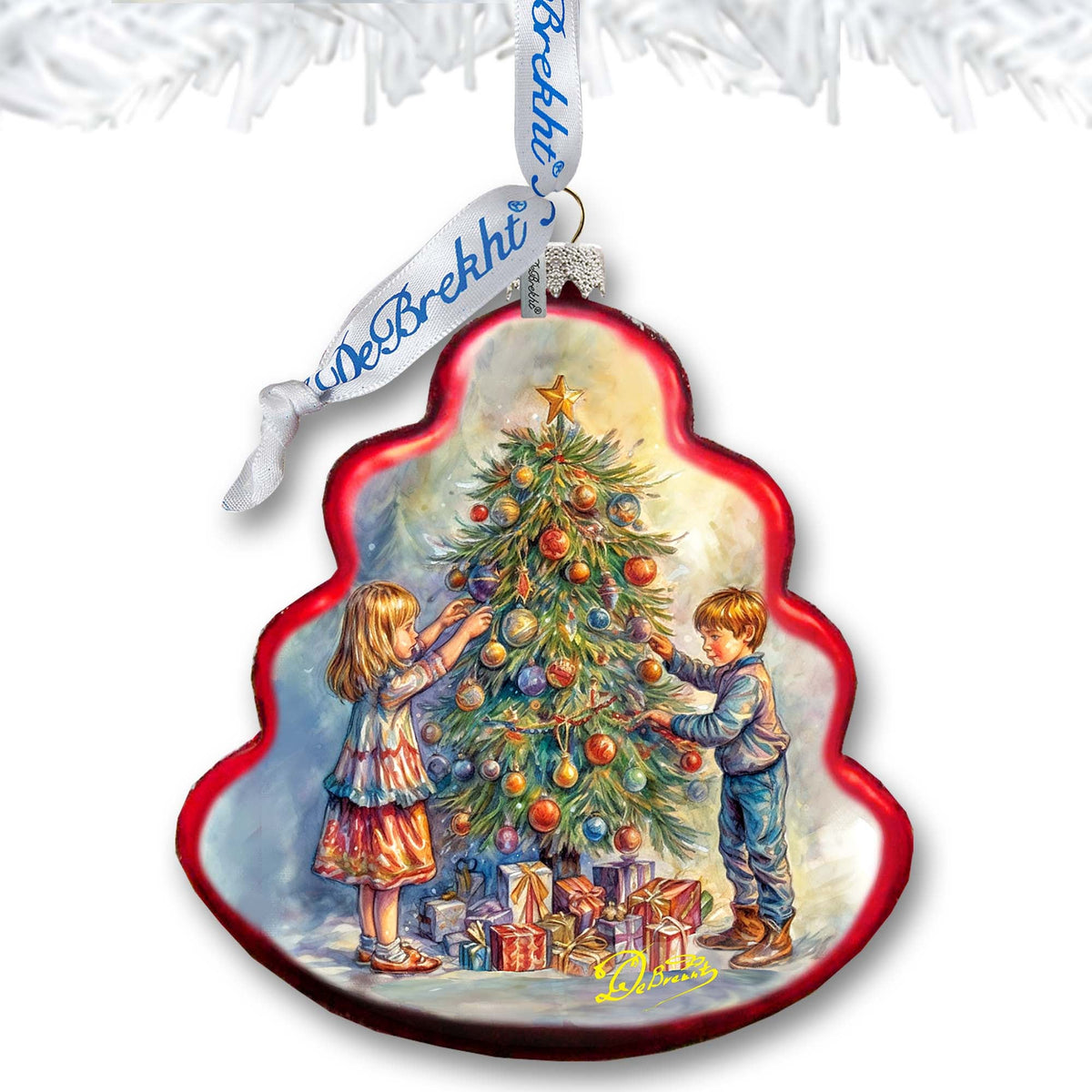 Love Among the Branches Tree Glass Ornament