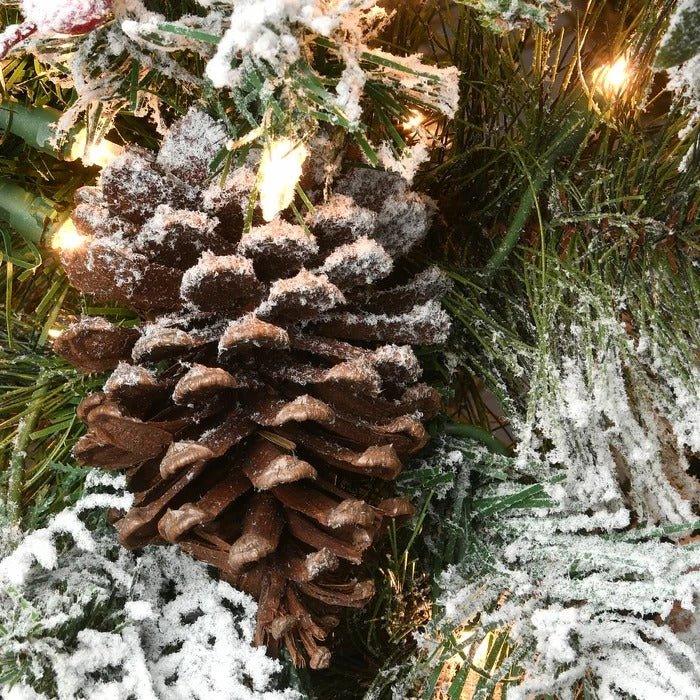 108" Lighted Artificial Pine Christmas Tree with 700 Clear Lights - Christmas Trees USA - Christmas Trees USA