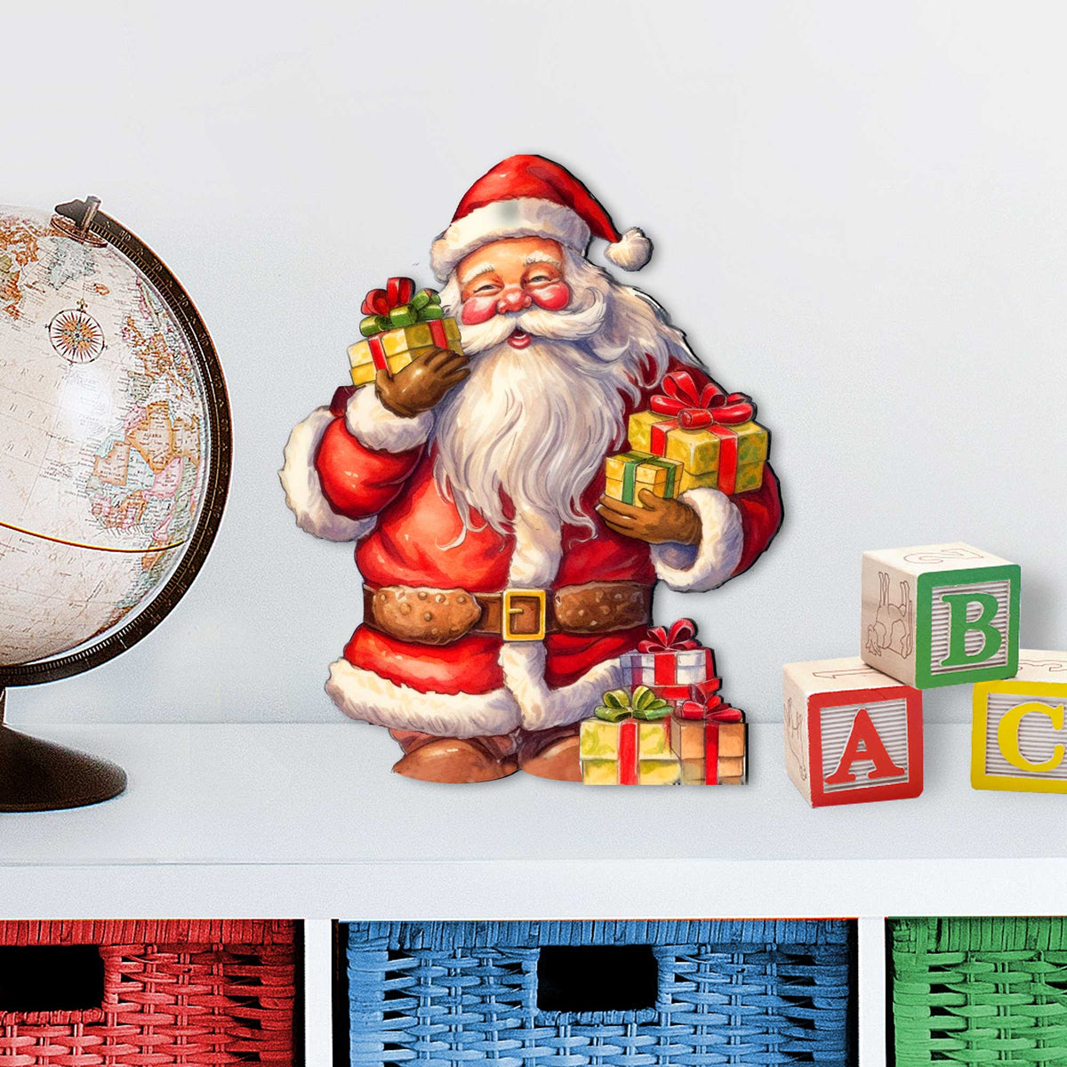 Heartwarming Gifts for All Outdoor Garden Decor Set of 3 by G. Debrekht - Christmas Santa Snowman Decor - 8120130MS3
