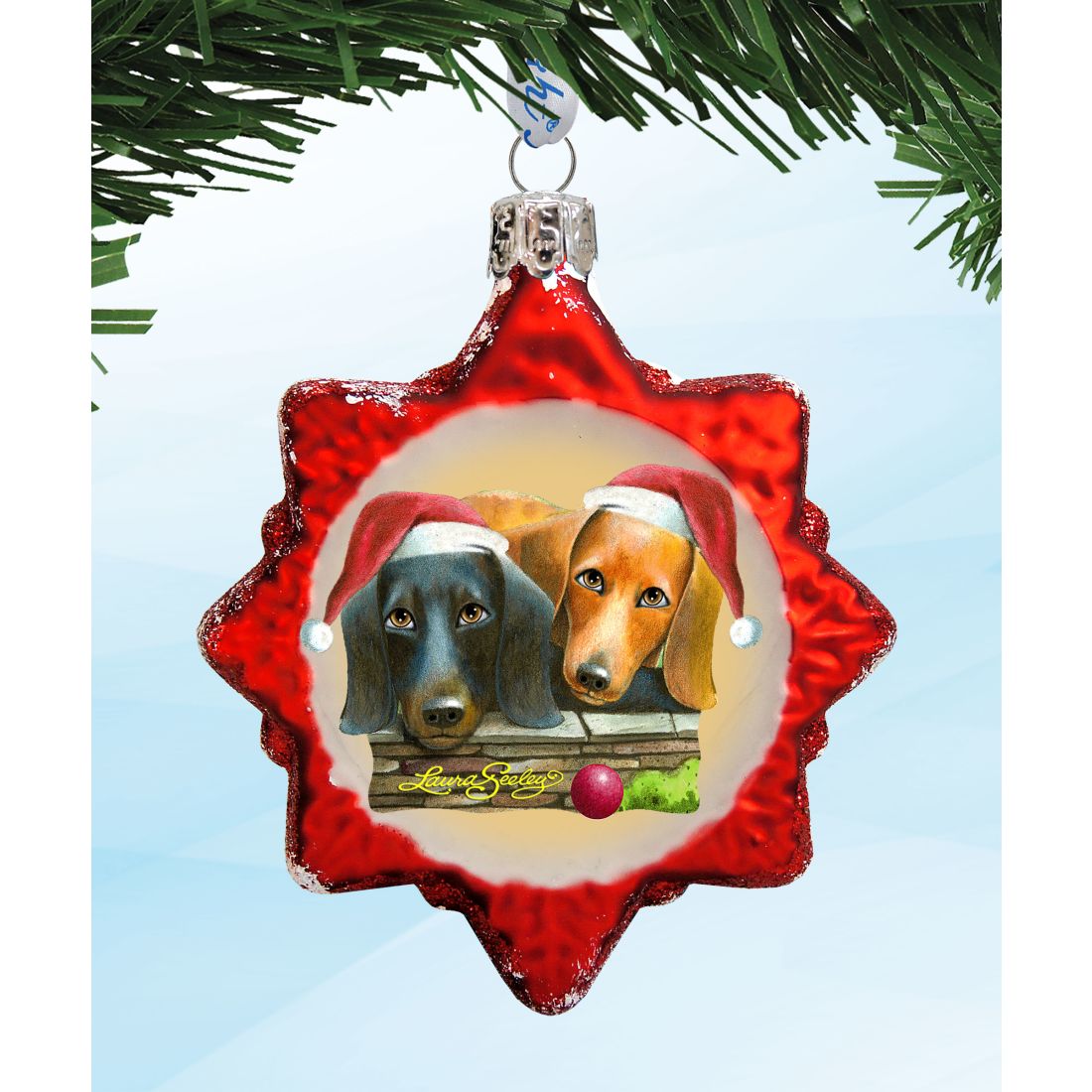 Doggy Mercury Glass Ornaments Christmas Decoration