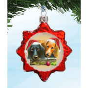 Doggy Mercury Glass Ornaments Christmas Decoration