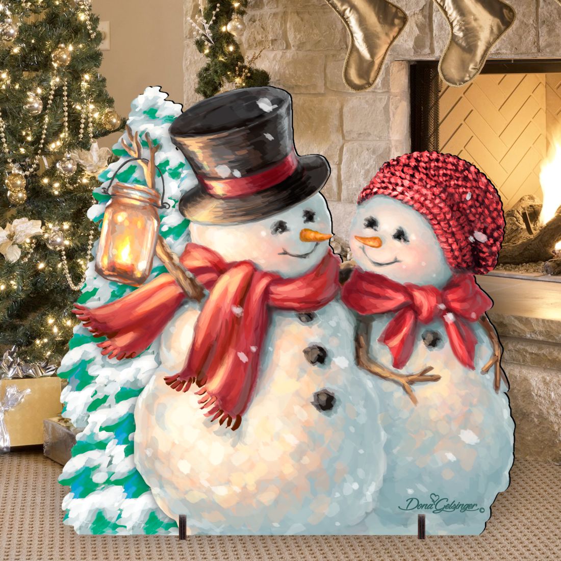 Snow Much in Love Christmas Outdoor Decor by D. Gelsinger - Christmas Santa Snowman Decor - 8461011F-1708