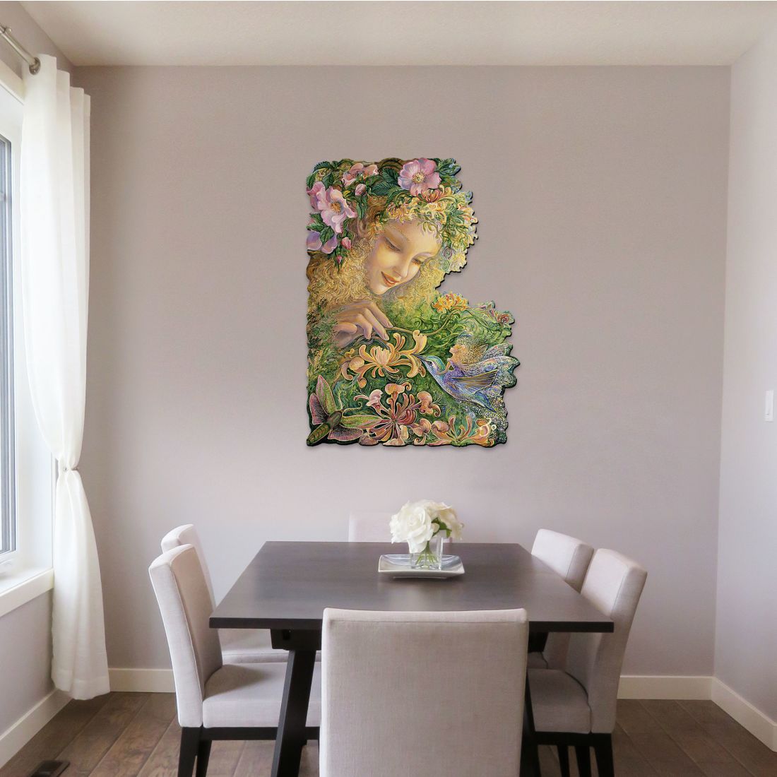 Honeysuckle Holiday Outdoor Scene by Josephine Wall - Christmas Decor - 845620F-JW