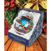 Gingerbread House Glass Ornament Limited Edition by G. DeBrekht - Christmas Santa Snowman Decor - 73858