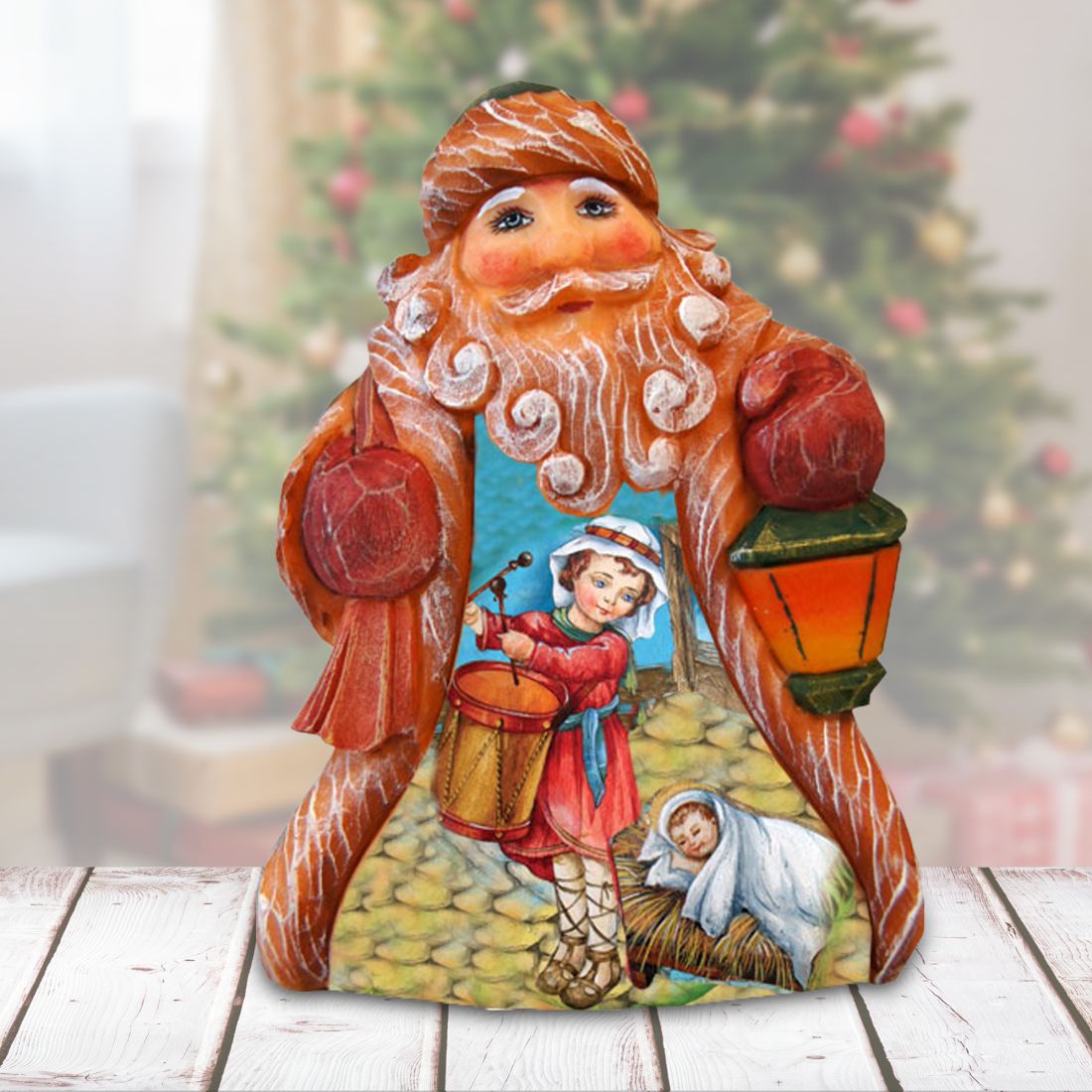 Drummer Boy Tiny Tale Santa Handcrafted Christmas Figurine