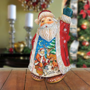Deer Friend Santa Handcrafted Christmas Figurine