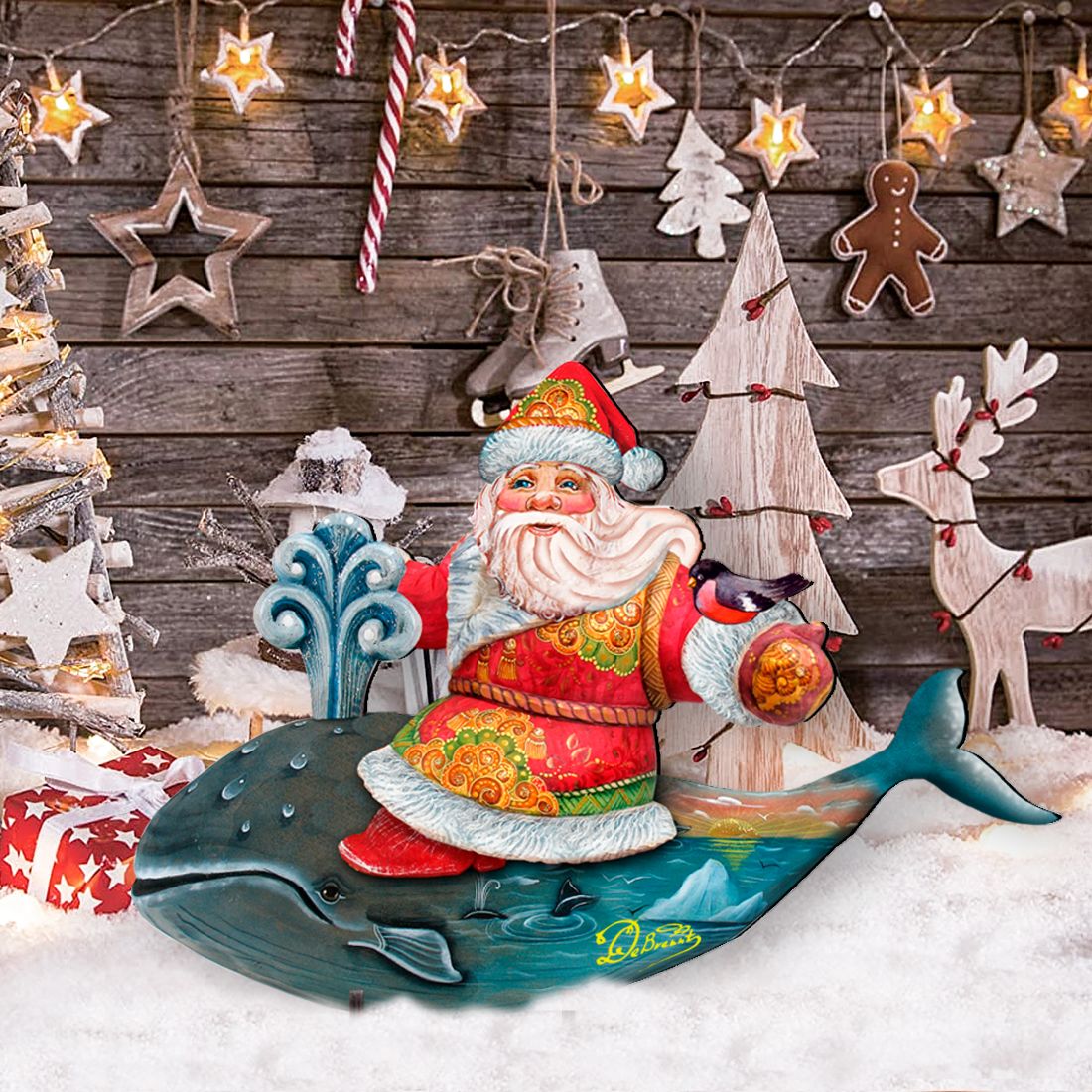 Whale Tail Christmas Outdoor Decor