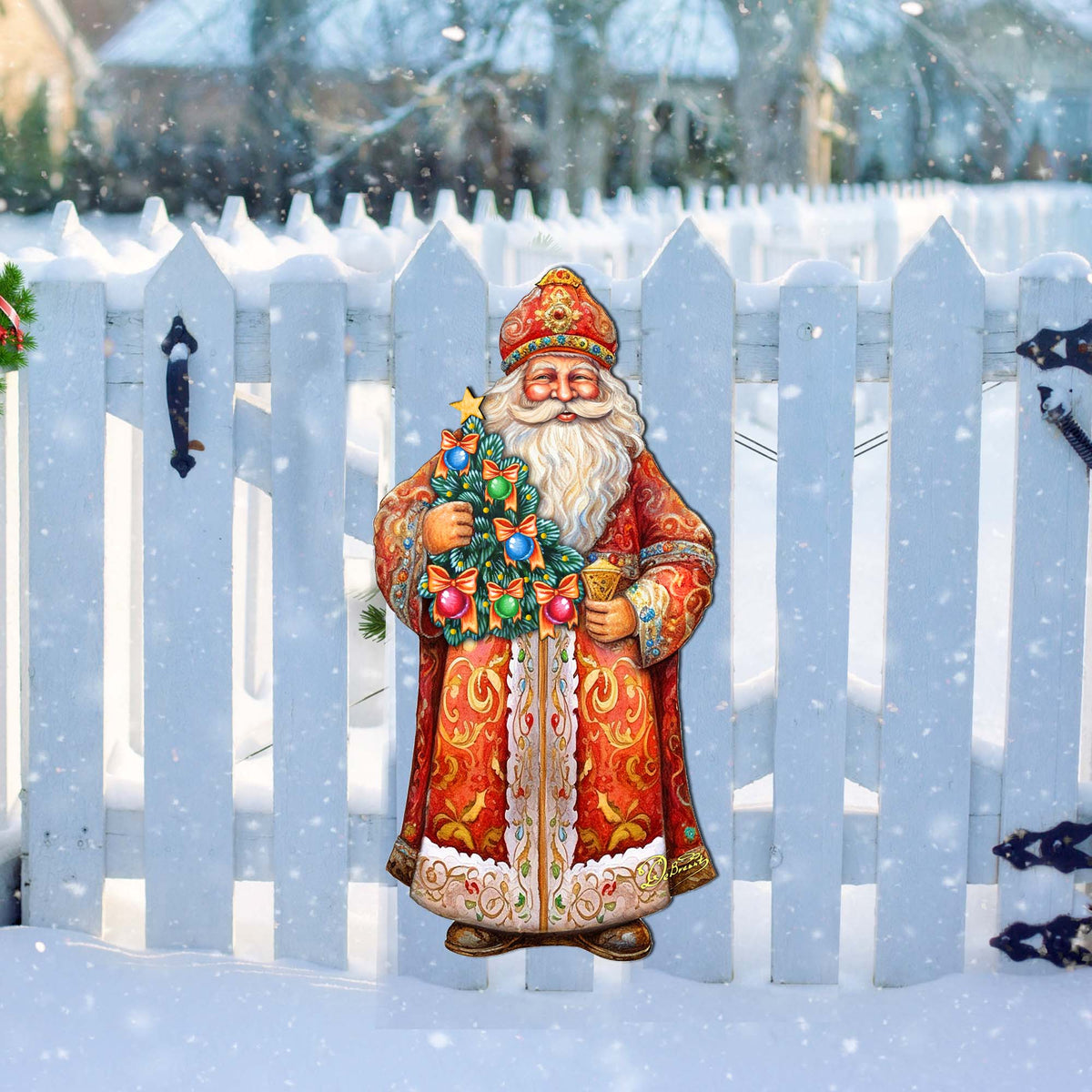 Santa's Tree of Joy Holiday Door Decor