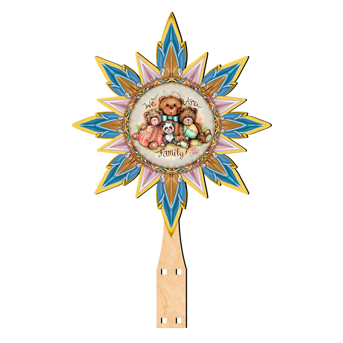 We Are the Family Tree Topper Wooden Decor