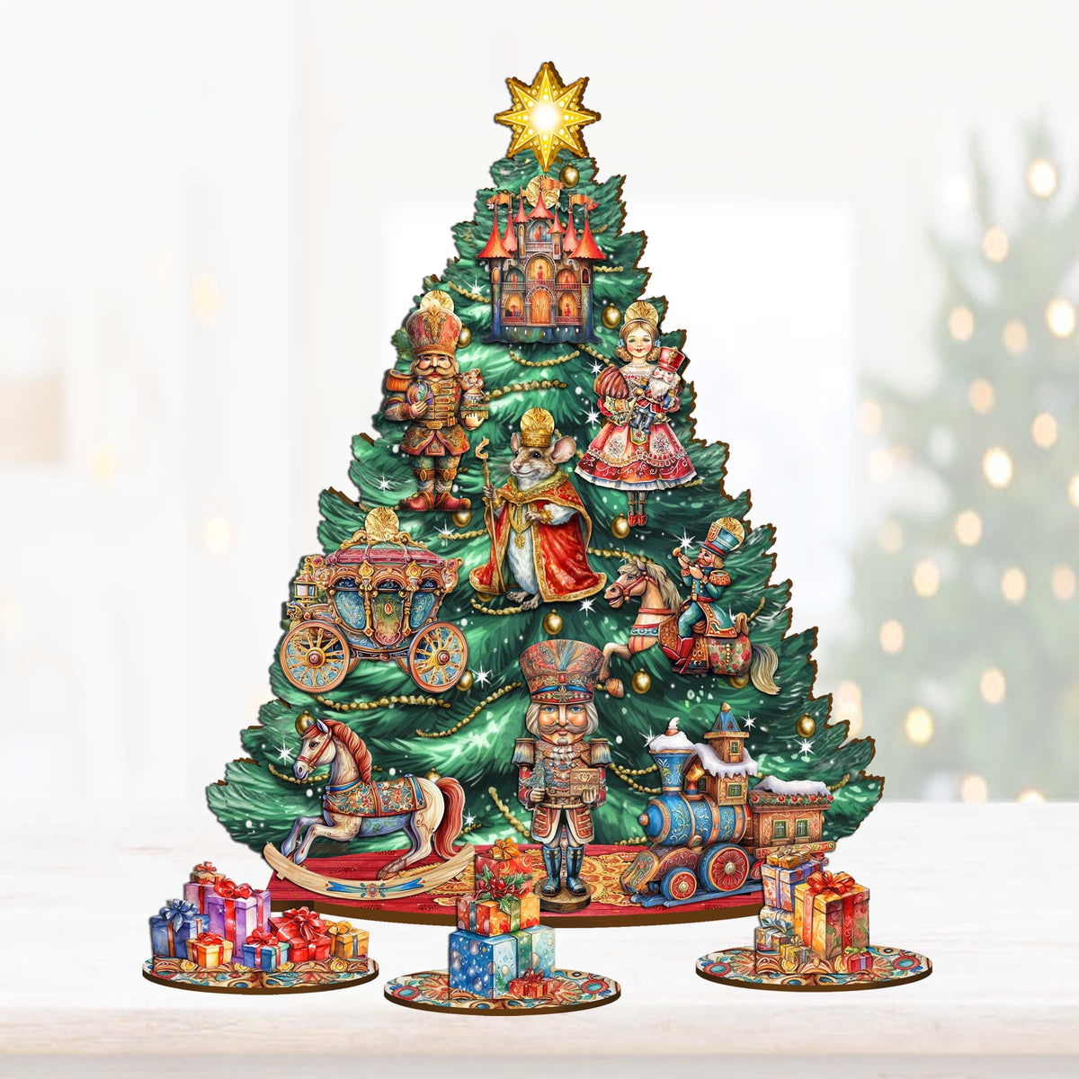 Nutcracker Christmas Tree Eco Wood Set