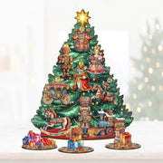 Nutcracker Christmas Tree Eco Wood Set