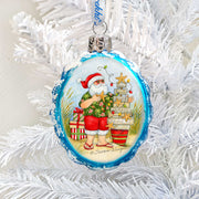 Christmas at the Beach Mercury Glass Ornaments Set of 3