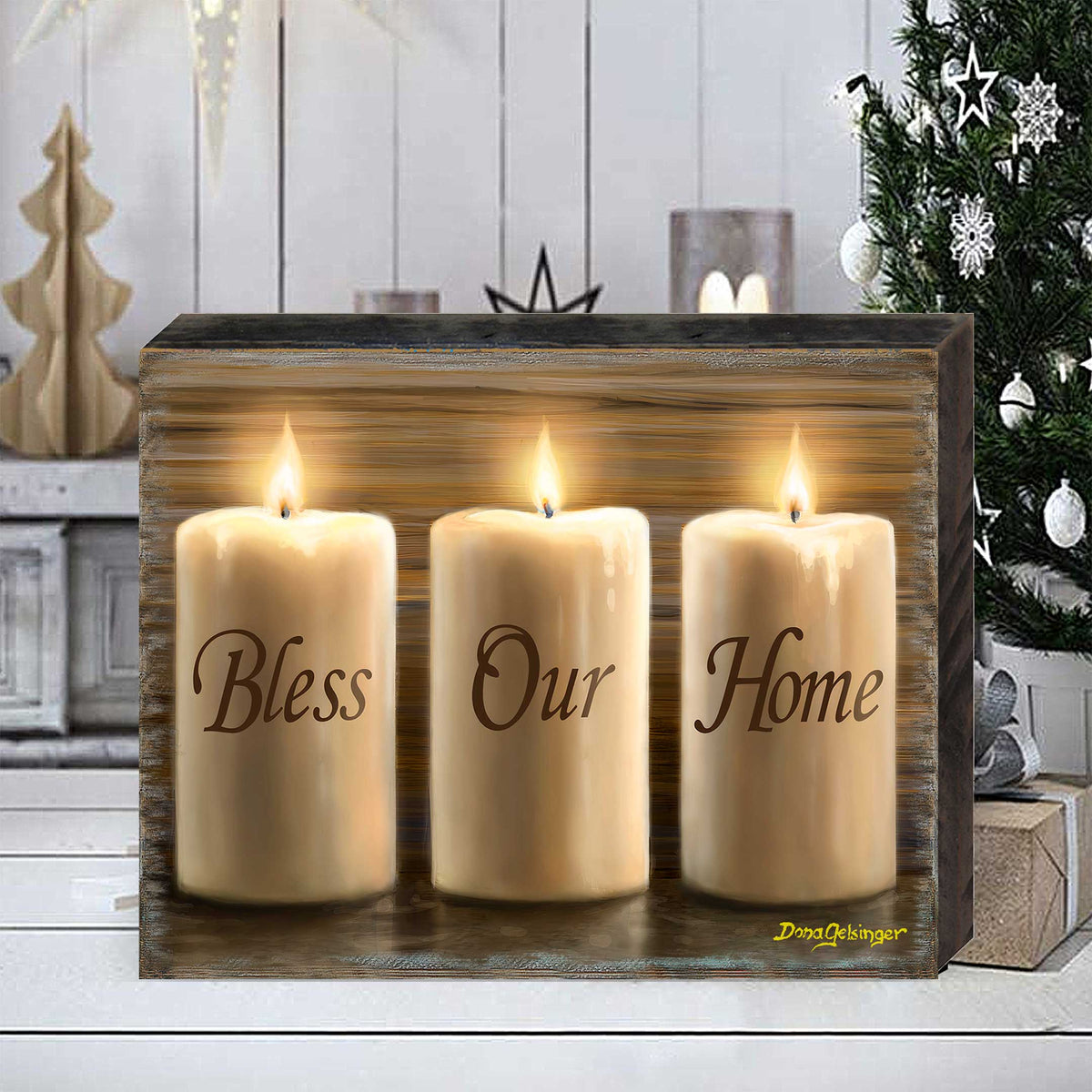 Bless Our Home Wall Art Christmas Decoration