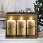 Bless Our Home Wall Art Christmas Decoration