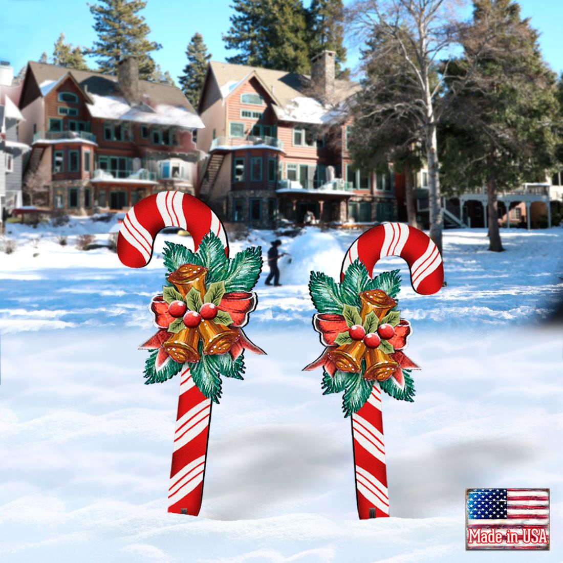 Christmas Candy Cane Holiday Outdoor Decor
