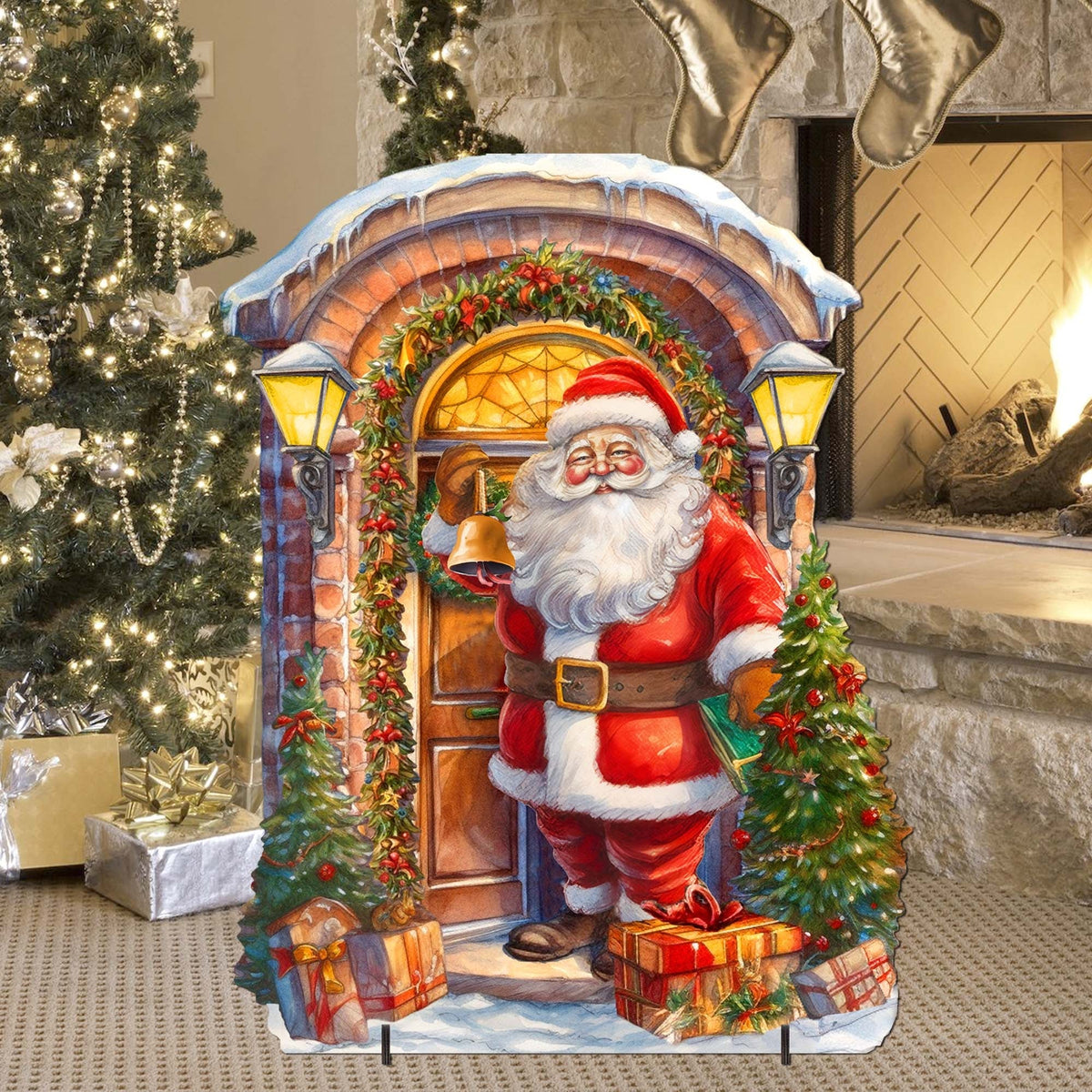 Knocking the Door Santa Outdoor Decor