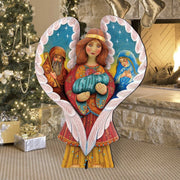 Holy Family Angel Outdoor Decor