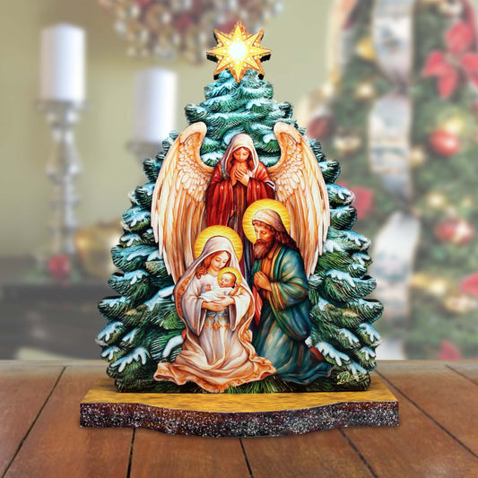 Graceful Angel Nativity Limited Edition Wooden Figurine