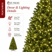 7.5 FT Green PVC Artificial Christmas Tree