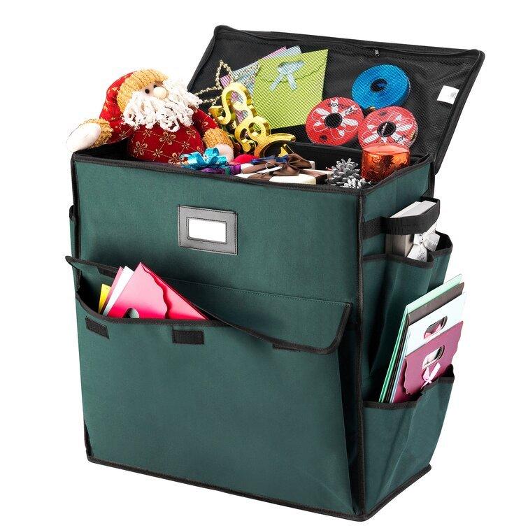 Christmas Gift Organizer Bag With Handles - Christmas Trees USA