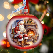 St. Nicks Nook Large Glass Ornament