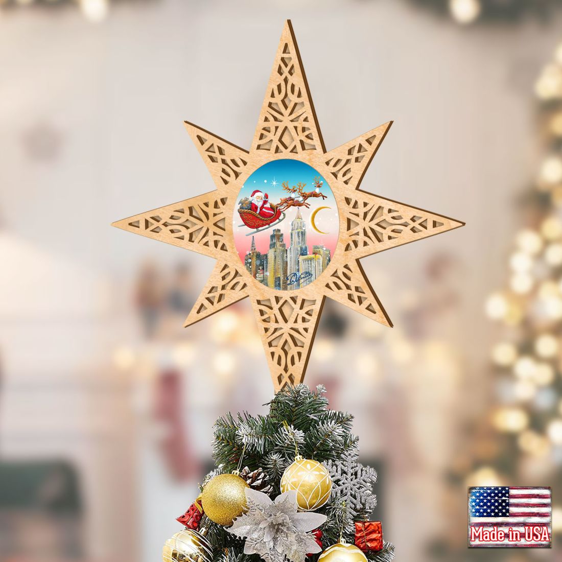 Up And Away Tree Topper by G.DeBrekht - Christmas Decor - 89495