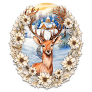 Majestic Forest Deer Holiday Door Decor