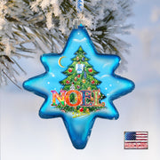 North Star Glass Ornament