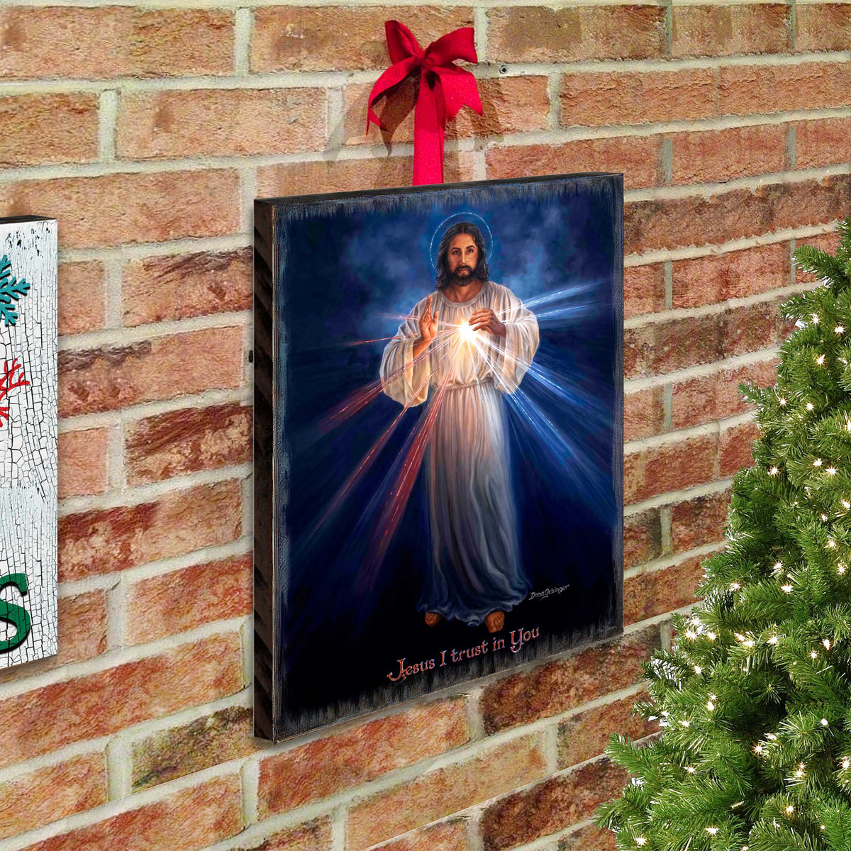 Divine Mercy Wall Art by D. Gelsinger - Nativity Holiday Decor  - 95688B-DG