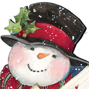 Dark Night Presents Christmas Outdoor Yard Sign by Susan Winget - Christmas Santa and Snowman Decor - 8471104F-SW