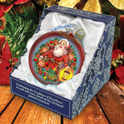 Enchanted Santa Glass Ornament Limited Edition