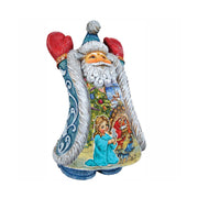 Christmas Night Greetings Santa Handcrafted Christmas Figurine