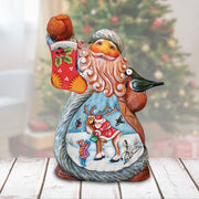 Coming Along Tiny Tale Santa Christmas Figurine
