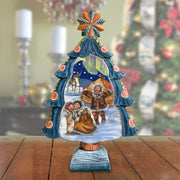 Northern Lights Tree Handcrafted Christmas Figurine