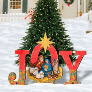 Joy Outdoor Nativity Set