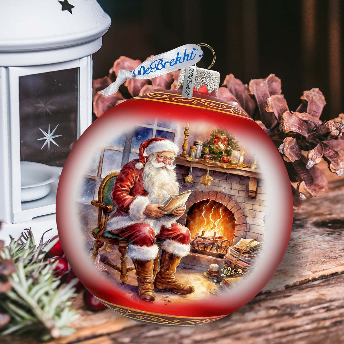 St. Nicks Nook Large Glass Ornament