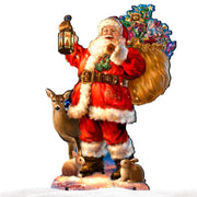 Woodland Santa Christmas Outdoor Decor by D. Gelsinger - Christmas Santa Snowman Decor - 8461028F-1105