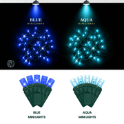 LED Mini Lights 5MM Blue Twinkle 6" Spacing