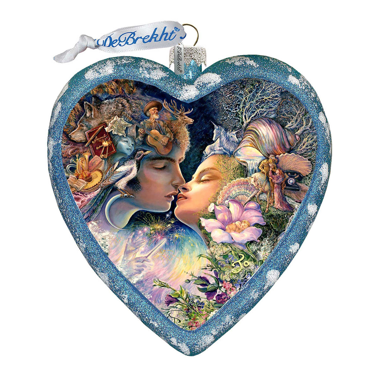 Magic Kiss Heart Glass Ornament Limited Edition