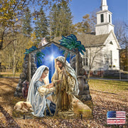Glory to God Nativity Outdoor Decor by D. Gelsinger - Nativity Holiday Decor - 8461010F-1722 Outdoor Decor 32" Tall