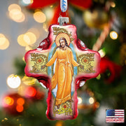 Chrysostom Glass Ornament by G. DeBrekht - Nativity Holiday Decor - 758-007