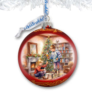 Cherished Moments Large Glass Ornament